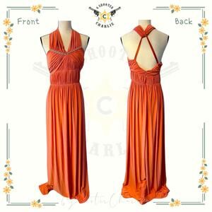 NWT BCBG Generation Women Pink Pleated Sleeveless Chiffon Rhinestone Size 12